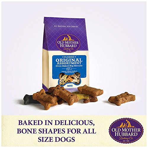 Old Mother Hubbard by Wellness Classic P-Nuttier Natural Dog Treats, Crunchy Oven-Baked Biscuits, Ideal for Training, Large Size, 3.3 pound bag