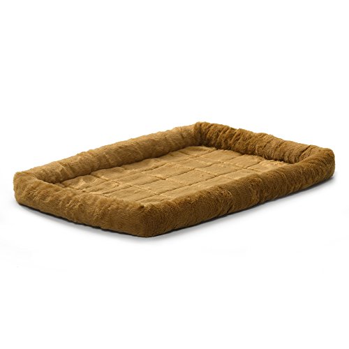 MidWest Homes for Pets Bolster Pet Bed for Dogs & Cats 48L-Inch Cinnamon Dog Bed or Cat Bed w/ Comfortable Bolster | Ideal for Extra Large Dog Breeds & Fits a 48-Inch Dog Crate