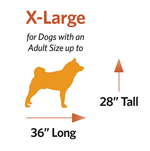 48L-Inch Gray Bed For Dog, Cat w/ Comfortable Bolster | Ideal for Extra Large Breeds & Fits a 48-Inch Crate | Easy Maintenance Machine Wash & Dry | 1-Year Warranty