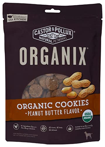 Castor & Pollux Organix Organic Dog Cookies - Peanut Butter - 12 oz