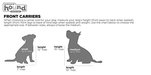 Outward Hound PoochPouch Dog Front Carrier, Medium, Blue