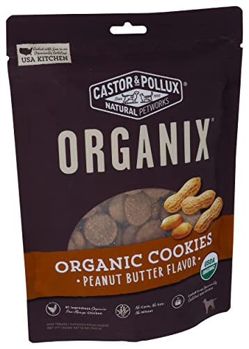 Castor & Pollux Organix Organic Dog Cookies - Peanut Butter - 12 oz