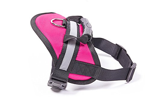 EXPAWLORER Big Dog Soft Reflective No Pull Pink Harness Size XL 36-46inch