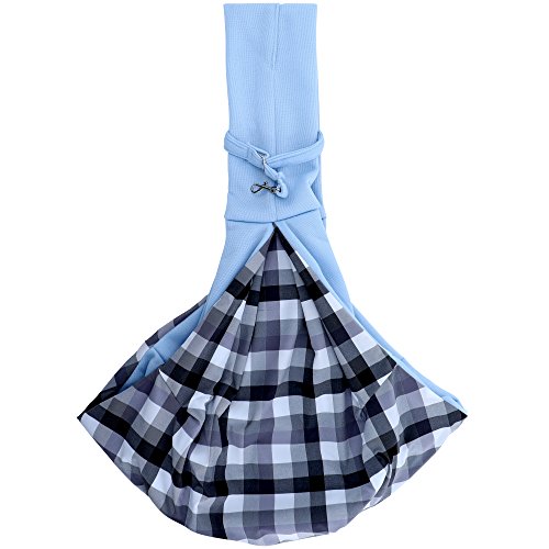 FurryFido Reversible Pet Sling Carrier for Cats Dogs up to 13+ lbs (Blue1)