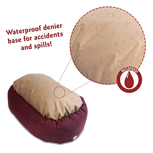 24 inch Burgundy Bagel Dog Bed By Majestic Pet Products