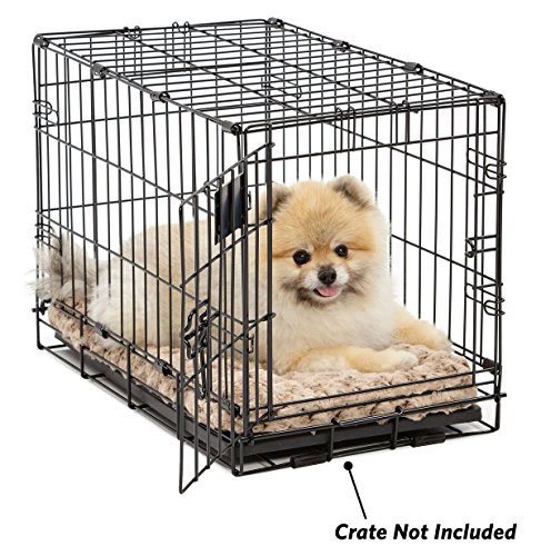 MidWest Homes for Pets Deluxe Dog Beds | Super Plush Dog & Cat Beds Ideal for Dog Crates | Machine Wash & Dryer Friendly, 1-Year Warranty, Mocha, 18 in