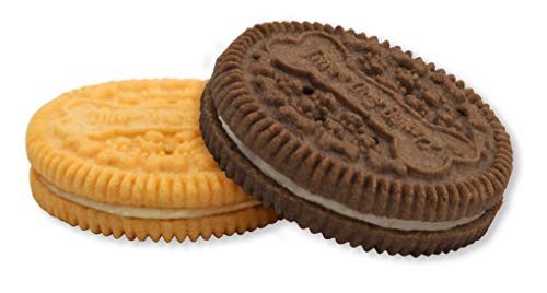 Three Dog Bakery 13-Ounce Classic Cremes Carob with Peanut Butter Filling Baked Dog Treats