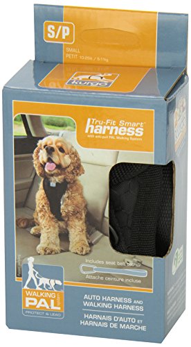 Kurgo Dog Harness | Pet Walking Harness | Small | Black | No Pull Harness Front Clip Feature for Training Included | Car Seat Belt | Tru-Fit Quick Release Style