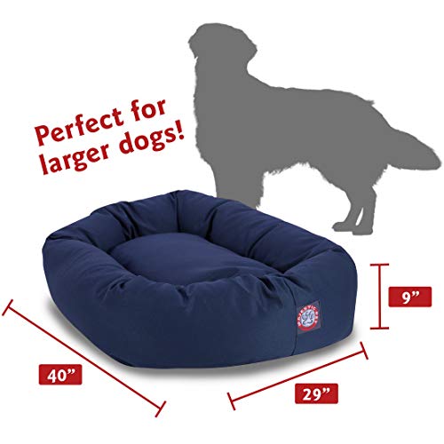 40 inch Blue Bagel Dog Bed By Majestic Pet Products