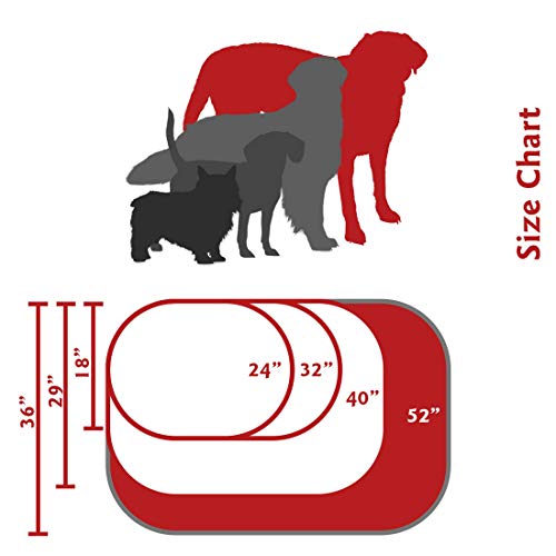 52 inch Black Bagel Dog Bed By Majestic Pet Products