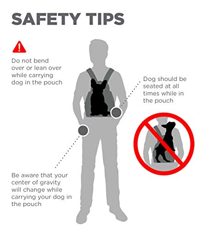 Outward Hound PoochPouch Dog Front Carrier, Medium, Grey