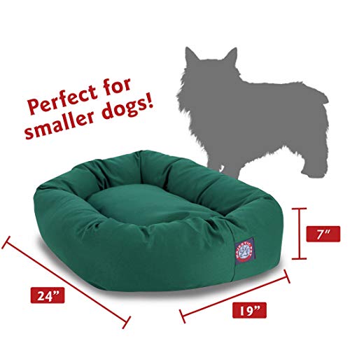 24 inch Green Bagel Dog Bed By Majestic Pet Products