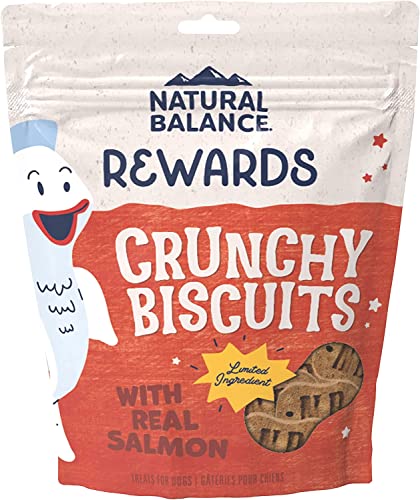 Natural Balance Limited Ingredient Original Biscuits | Fish & Sweet Potato Grain-Free Dog Treats for Adult Dogs of All Breeds | 14-oz. Pouch