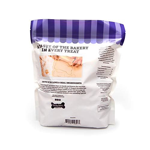 Three Dog Bakery "Mutt" Assortment Oats Applesauce Peanut & Vanilla Flavor Cookies (1 Pack), 2 lb
