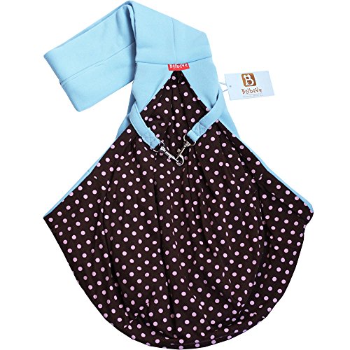 i'Pet Hands-Free Reversible Small Dog Cat Sling Carrier Bag Travel Tote Soft Comfortable Puppy Kitty Rabbit Double-Sided Pouch Shoulder Carry Tote Handbag (Blue)