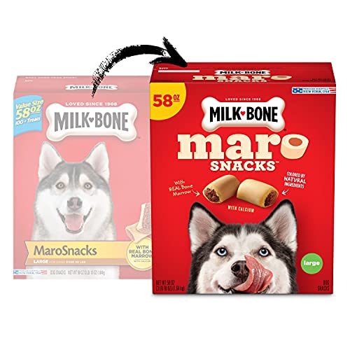 Milk-Bone MaroSnacks Large Dog Treats With Bone Marrow, 58 Ounces