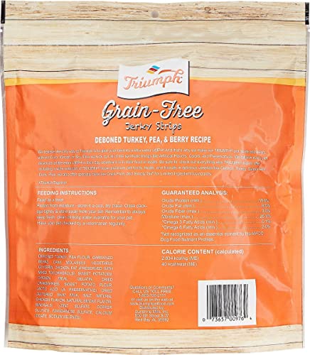 Triumph Dog Turkey, Pea, & Berry Grain Free Jerky, 24-Ounce