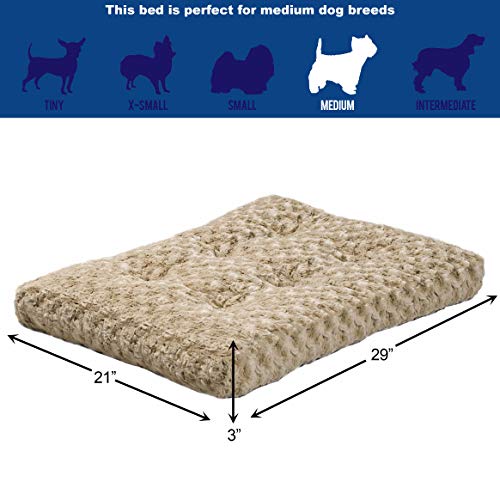 MidWest Homes for Pets Deluxe Dog Beds | Super Plush Dog & Cat Beds Ideal for Dog Crates | Machine Wash & Dryer Friendly, 1-Year Warranty