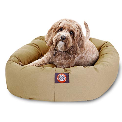32 inch Khaki Bagel Dog Bed By Majestic Pet Products