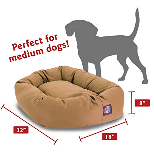 32 inch Khaki Bagel Dog Bed By Majestic Pet Products