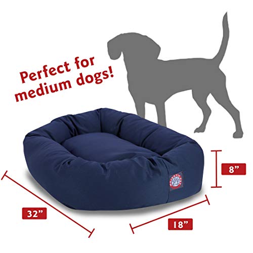 32 inch Blue Bagel Dog Bed By Majestic Pet Products
