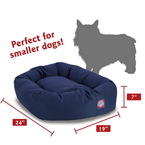 24 inch Blue Bagel Dog Bed By Majestic Pet Products