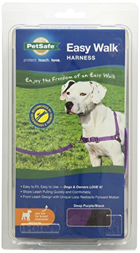PetSafe Easy Walk Harness, Medium, Deep Purple & Black for Dogs