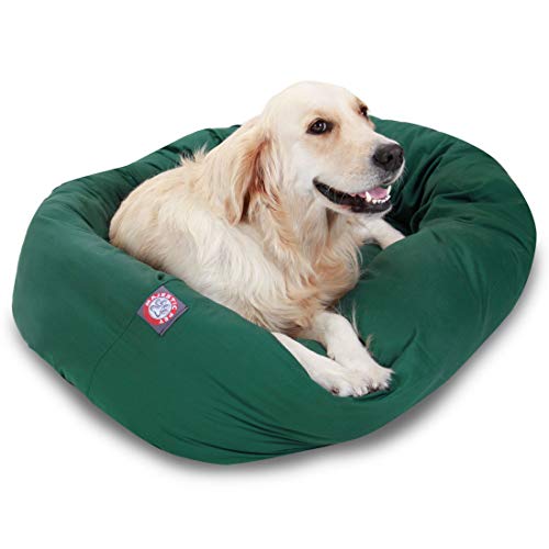 40 inch Green Bagel Dog Bed By Majestic Pet Products
