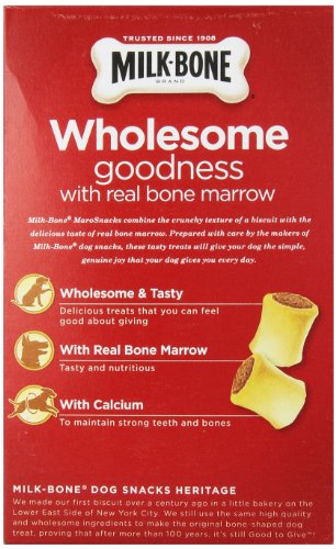 Milk-Bone MaroSnacks Dog Treats for Small Dogs, 15-Ounce (Pack of 6)