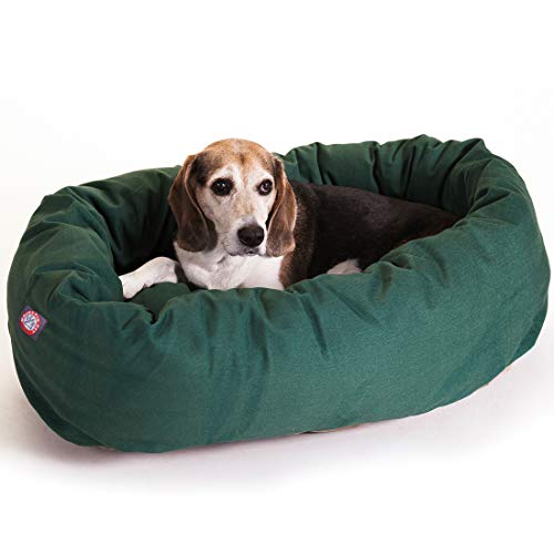 32 inch Green Bagel Dog Bed By Majestic Pet Products