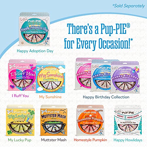 The Original Pup-Pie® Happy Adoption Day Pie Shaped Treat for one Lucky Pup!