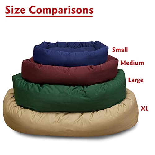 32 inch Green Bagel Dog Bed By Majestic Pet Products