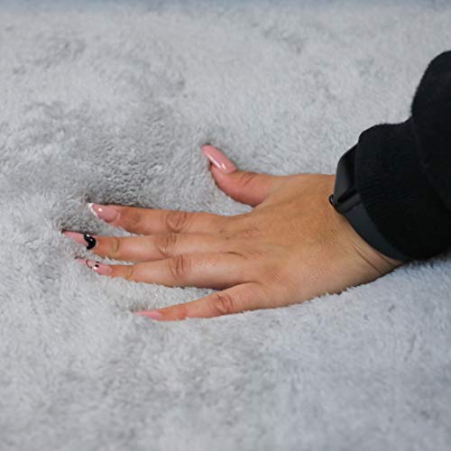 BarksBar Large Gray Orthopedic Dog Bed - 40 x 30 inches - Snuggly Sleeper with Nonslip Orthopedic Foam