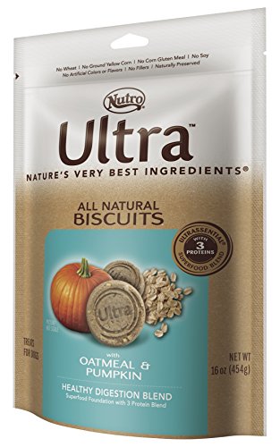 DISCONTINUED: ULTRA All Natural Biscuits Healthy Digestion Blend With Oatmeal and Pumpkin Dog Treats 16 oz.