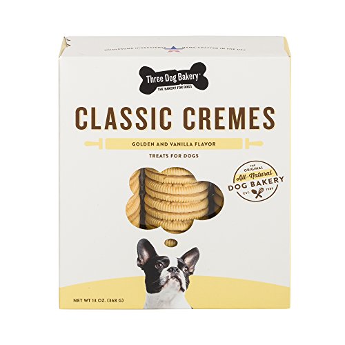 Classic Cremes Baked Dog Treats, Golden Vanilla, 13 Oz