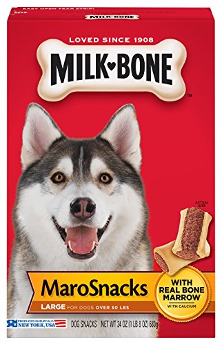 Milk-Bone MaroSnacks Dog Treats for Large Dogs, 24-Ounce (Pack of 5)