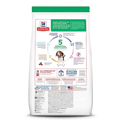 Hill's Science Diet Dry Dog Food, Puppy, Chicken Meal & Barley Recipe, 15.5 lb. Bag