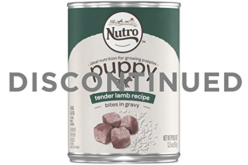 DISCONTINUED: NUTRO Large Breed PUPPY Tender Lamb Recipe Bites in Gravy Canned Dog Food 12.5 Ounces (Pack of 12)
