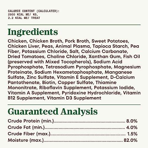 NUTRO PUPPY Grain Free Natural Wet Dog Food Bites in Gravy, Tender Chicken, Sweet Potato & Pea Recipe, 3.5 oz. Trays (Pack of 24)