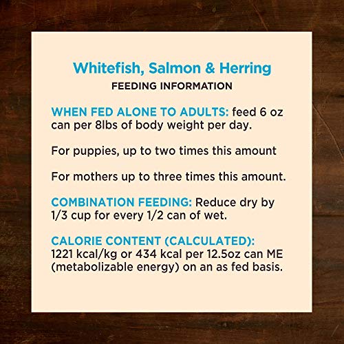 Wellness CORE Natural Wet Grain Free Canned Dog Food, Whitefish, Salmon & Herring, 12.5-Ounce Can (Pack of 12)