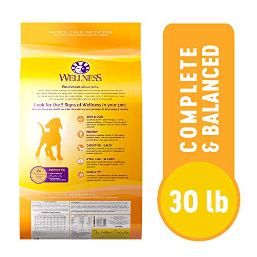 Wellness Puppy Food - Chicken, Salmon & Oatmeal (30 lbs)