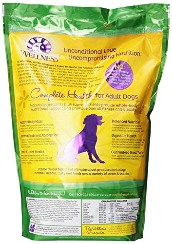 Wellness Complete Health Natural Dry Dog Food, Lamb & Barley, 6-Pound Bag