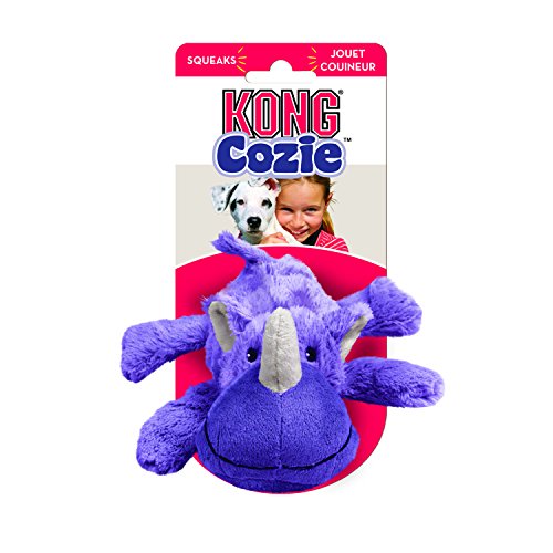 KONG Cozie Rhino Cuddle Dog Toy - Small
