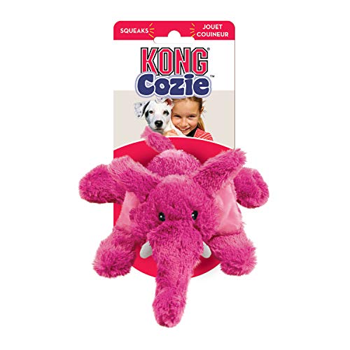 Medium pink KONG Cozie Elephant for dogs