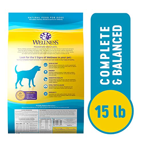 Wellness Dry Dog Food: USA-made, Natural Ingredients, Whitefish & Sweet Potato