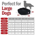 Bagel Pet Dog Bed By Majestic Pet Products Black 40 in