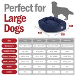 40 inch Blue Bagel Dog Bed By Majestic Pet Products