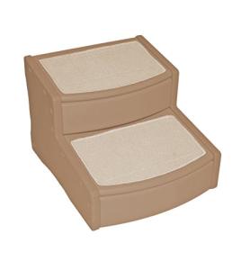 Pet Gear Easy Step II Extra Wide Pet Stairs, 2-step/for cats and dogs up to 200-pounds, Tan