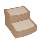 Pet Gear Easy Step II Extra Wide Pet Stairs, 2-step/for cats and dogs up to 200-pounds, Tan
