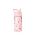Kids Insulated Tumbler with Straw - Pink Ballerina